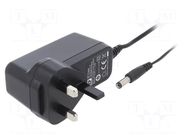 Power supply: switching; mains,plug-in; 15VDC; 1.6A; 24W; 85% XP POWER