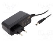 Power supply: switching; mains,plug; 12VDC; 3A; 36W; Plug: EU; 87% XP POWER