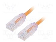 Patch cord; TX6A-28™,U/UTP; 6a; wire; Cu; LSZH; orange; 5m; 28AWG PANDUIT