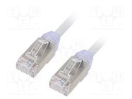 Patch cord; F/UTP,TX6A-28™; 6a; solid; Cu; LSZH; grey; 2m; 28AWG PANDUIT