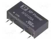 Converter: DC/DC; 1W; Uin: 12VDC; Uout: 12VDC; Iout: 84mA; SIP; THT; IV XP POWER