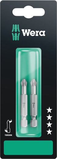851/4 TZ SB bits, 2 x PH 3x50, Wera