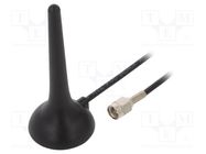 Antenna; 3G,GSM; 0.3dBi,1.7dBi; magnet; 824÷960MHz,1.71÷2.17GHz 2J