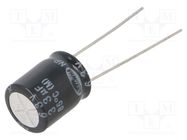 Capacitor: electrolytic; bipolar; THT; 33uF; 63VDC; Ø10x12.5mm SAMWHA