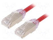 Patch cord; RJ45 plug,both sides; F/UTP,TX6A-28™; 6a; wire; Cu; 5m PANDUIT
