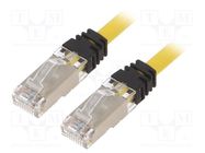 Patch cord; S/FTP,TX6A™ 10Gig; 6a; stranded; Cu; LSZH; yellow; 1m PANDUIT