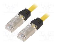 Patch cord; S/FTP,TX6A™ 10Gig; 6a; stranded; Cu; LSZH; yellow; 2m PANDUIT