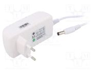 Power supply: switching; mains,plug; 24VDC; 0.5A; 12W; Plug: EU POS