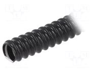 Protective tube; Size: 12; PVC; black; L: 30m; 320N; Øint: 12mm PAWBOL