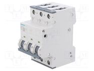 Circuit breaker; 230/400VAC; Inom: 10A; Poles: 3; Charact: C; 10kA SIEMENS