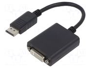 Adapter; DisplayPort plug,DVI-I (24+5) socket; DisplayPort 1.2 GEMBIRD