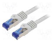 Patch cord; S/FTP; 6a; stranded; Cu; LSZH; grey; 30m; 26AWG; -20÷75°C LOGILINK