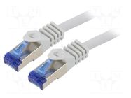 Patch cord; RJ45 plug,both sides; S/FTP; 6a; stranded; Cu; 3m; LSZH LOGILINK