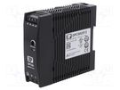 Power supply: switched-mode; for DIN rail; 50W; 12VDC; 4A; 86% XP POWER