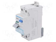 RCD breaker; Inom: 40A; Ires: 30mA; Max surge current: 250A; 240VAC HAGER