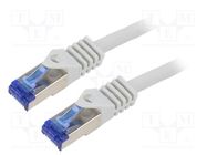 Patch cord; S/FTP; 6a; stranded; Cu; LSZH; grey; 50m; 26AWG; -20÷75°C LOGILINK