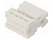 Connector: card edge; plug; female; RAST 2.5; 4A; 32V; PIN: 4; IDC LUMBERG
