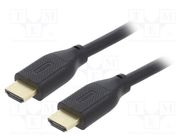 Cable; HDMI 2.1; HDMI plug,both sides; PVC; 2m; black; Core: Cu GEMBIRD