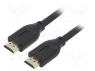 Cable; HDMI 2.1; HDMI plug,both sides; PVC; 1m; black; Core: Cu GEMBIRD