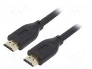 Cable; HDMI plug,both sides; PVC; 1m; black; HDMI 2.1; Core: Cu GEMBIRD