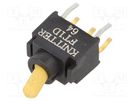 Switch: toggle; Pos: 2; SPDT; ON-ON; 0.15A/28VDC; Leads: flat pin KNITTER-SWITCH