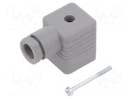 Connector: valve connector; plug; form A; 18mm; female; PIN: 4; M16 HIRSCHMANN