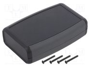 Enclosure: multipurpose; X: 79mm; Y: 117mm; Z: 33mm; 1553; ABS; black HAMMOND