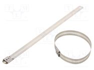 Cable tie; L: 450mm; W: 7mm; stainless steel AISI 304; 445N RAYCHEM RPG