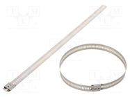 Cable tie; L: 300mm; W: 12mm; acid resistant steel AISI 316; 1112N RAYCHEM RPG