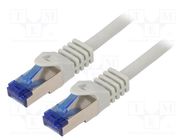 Patch cord; S/FTP; 6a; stranded; Cu; LSZH; grey; 20m; 26AWG; -20÷75°C LOGILINK