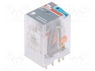 Relay: electromagnetic; 4PDT; Ucoil: 24VDC; Icontacts max: 6A; CR-M 