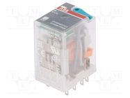 Relay: electromagnetic; DPDT; Ucoil: 48VDC; Icontacts max: 12A ABB