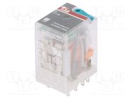 Relay: electromagnetic; DPDT; Ucoil: 110VDC; Icontacts max: 12A ABB