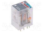 Relay: electromagnetic; 4PDT; Ucoil: 220VDC; Icontacts max: 6A ABB
