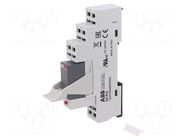 Relay: interface; DPDT; Ucoil: 24VDC; for DIN rail mounting; CR-P ABB