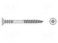 Screw; for wood; 6x100; Head: countersunk; Torx®; TX25; steel; zinc BOSSARD