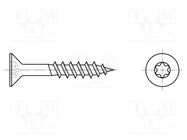 Screw; for wood; 6x60; Head: countersunk; Torx®; TX25; Øhead: 12mm BOSSARD