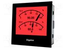 Ammeter; digital,mounting; 0÷4A,20mA; ±0.5%; on panel; LCD; 0÷50°C TDE INSTRUMENTS