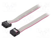 Ribbon cable with IDC connectors; Cable ph: 1.27mm; 0.6m CONNFLY