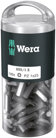 855/1 Z DIY 100 bits, 100 x PZ 1x25, Wera