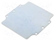 Mounting plate; steel; Plating: zinc RAYCHEM RPG