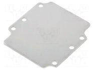 Mounting plate; steel; Plating: zinc RAYCHEM RPG