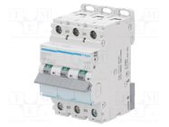 Circuit breaker; 230/400VAC; Inom: 32A; Poles: 3; Charact: B; 10kA HAGER