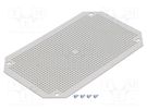 Mounting plate; plastic; perforated FIBOX