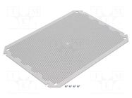 Mounting plate; plastic; perforated FIBOX