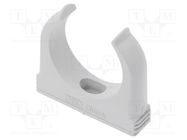 Bracket; polypropylene; light grey; W: 70.3mm; H: 63mm; Thk: 18mm OBO BETTERMANN