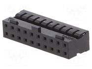 Connector: wire-wire/PCB; plug; female; PIN: 20; Milli-Grid MOLEX