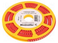 Markers; Marking: 2; 4÷10mm; PVC; red; -30÷80°C; leaded; CLI C; W: 7mm WEIDMÜLLER