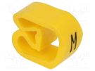 Markers; Marking: M; 8÷16mm; PVC; yellow; -30÷80°C; leaded; CLI C WEIDMÜLLER