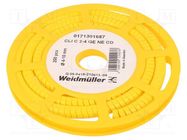 Markers; Marking: empty; 4÷10mm; PVC; yellow; -30÷80°C; leaded; reel WEIDMÜLLER